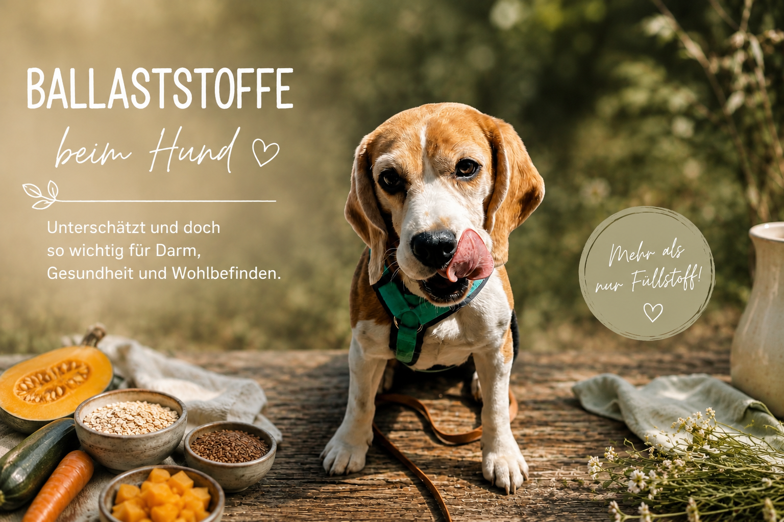 Unterschätzt und doch so wichtig – Ballaststoffe beim Hund